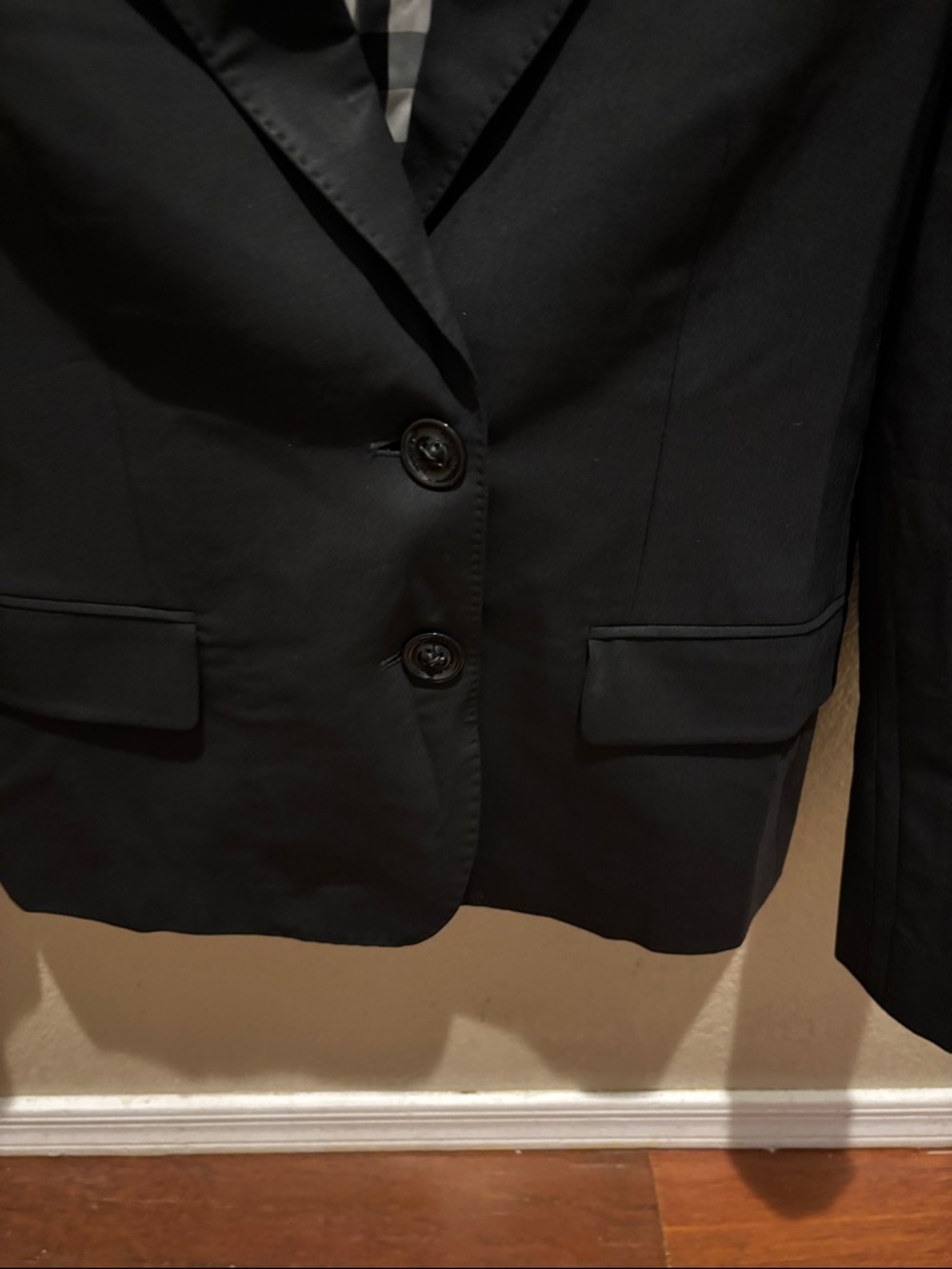 Burberry Black Women's Two-Button Tailored Blazer - Picture 2 of 5